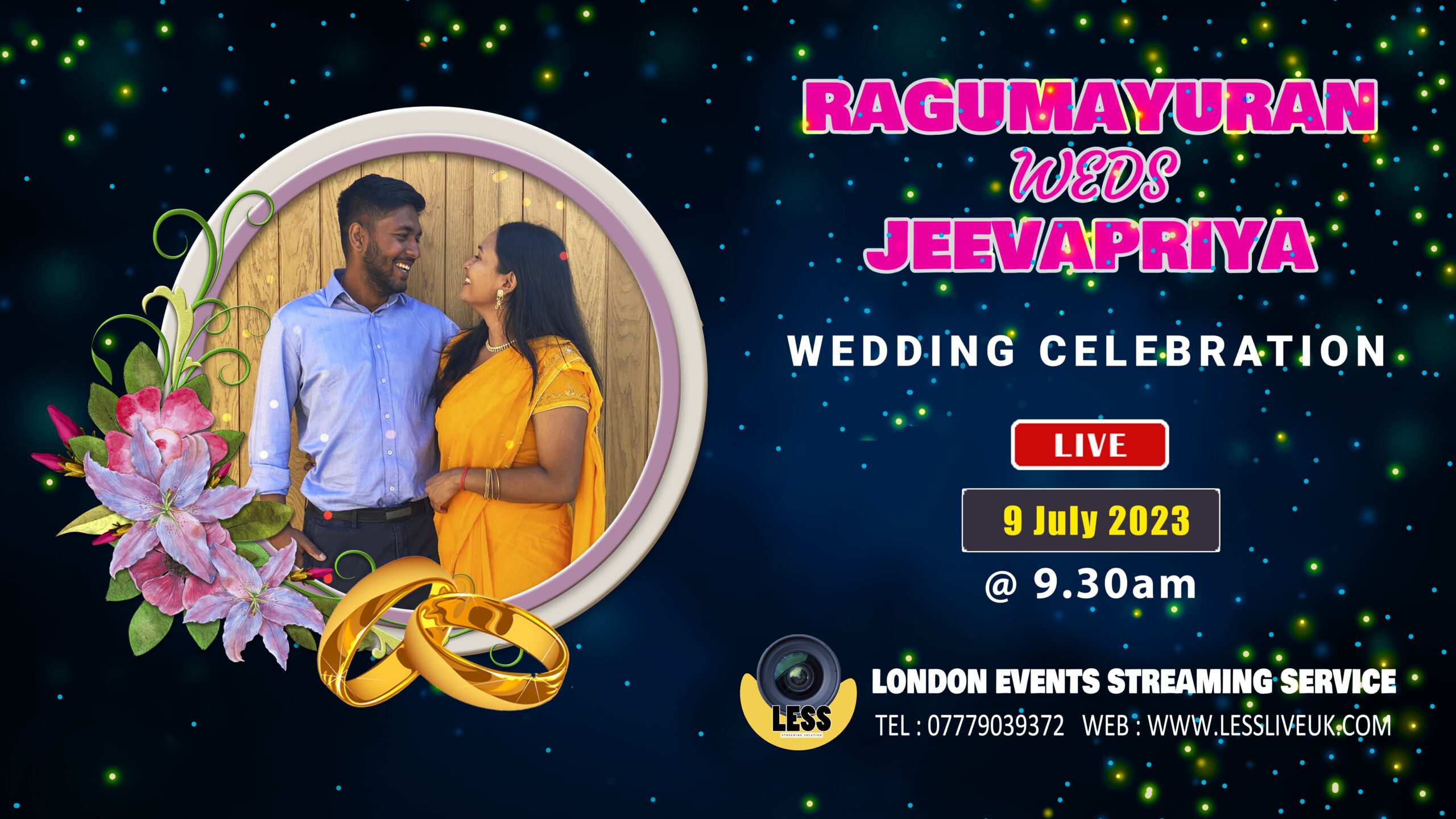 Ragumayuran Weds Jeevapriya - Wedding Celebration Live - 9 July 2023
