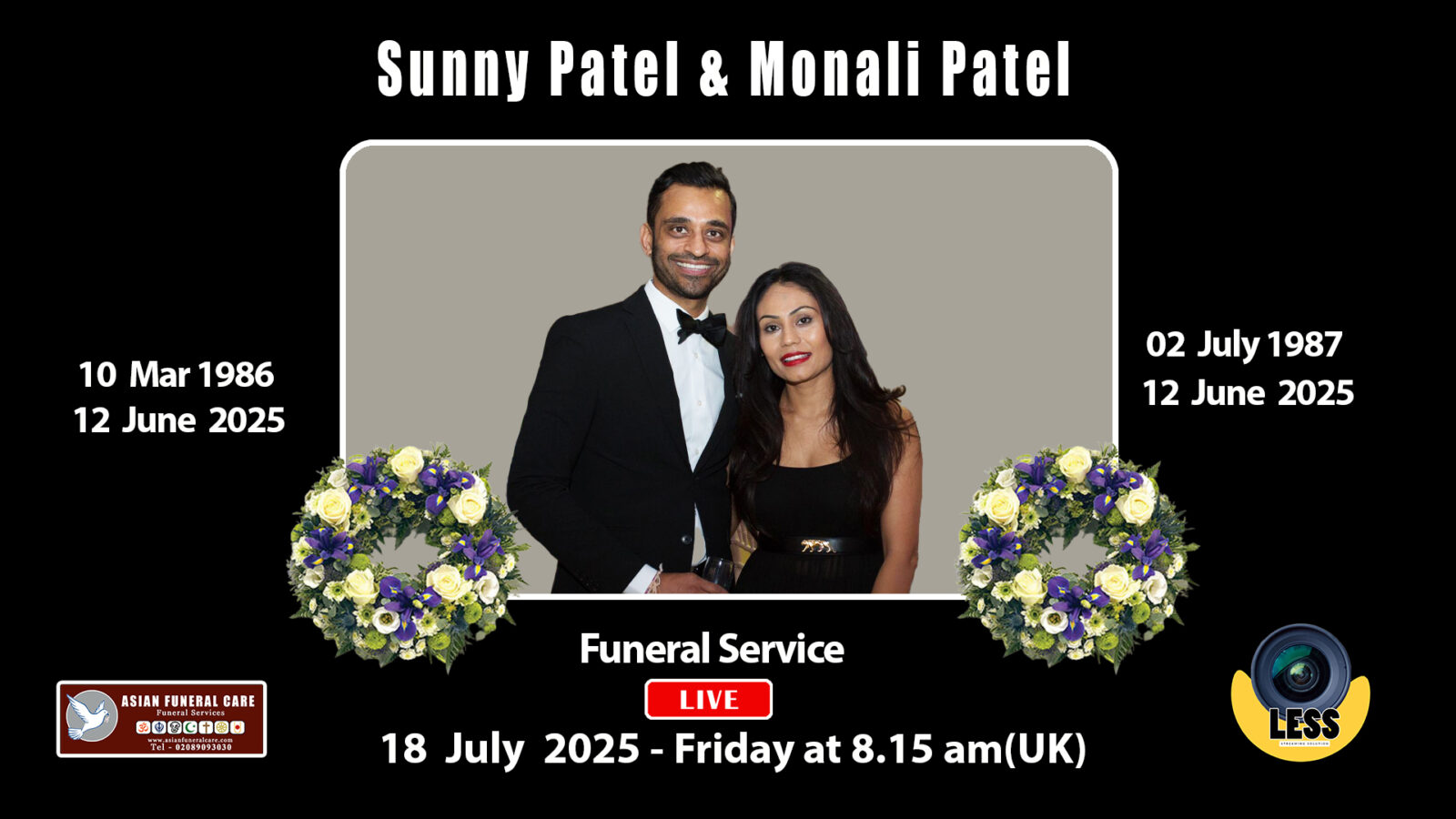 Funeral Service Live Sunny Patel & Monali Patel